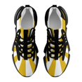thumbnail image 5 of Aesthetic Lemon Yellow And White Sunburst Walking Shoes for Men Woman Lightweight Tennis Fashion Elastic Sports Shoes Cushion Basketball Shoes, 5 of 7