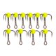 thumbnail image 1 of Señuelos para lubina Jig Head Soft Swimbait, 10 piezas, 3 colores, cebo de acero con alto contenido de carbono 15x13x5.5mm, 1 of 7