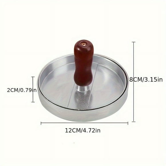 Estbridge 1PC Non-Stick Burger Press Patty Maker - Metal Hamburger Mold for Beef Cheese Veggie Burger Making Suitable for BBQ Grill Cooking ZZZ