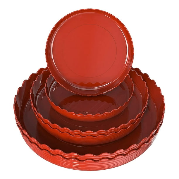 Plant Saucer 6 Pack Durable Plastic Plant Trays Plant Water Catcher