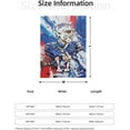 thumbnail image 3 of Blanket Throws Flannel for Couch Sofa Bed Home Decor Gift Sports Football Fans (Allen, 50x60inch), 3 of 6