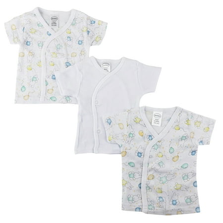 

Bambini Layette Infant Side Snap Short Sleeve Shirt - 3 Pack
