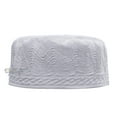 thumbnail image 6 of TheKufi® White Topi Embroidery 9cm Cotton-blend Muslim Kufi Takke Peci Hat (XXXXL), 6 of 7