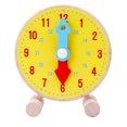 thumbnail image 1 of 1Pack Kids Clock Learning Toy Clocks for Kids Learning Wooden Round Early Educational Design for Daily Life, 1 of 8