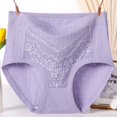 thumbnail image 2 of KHONTS Women's Seniors Underwear High Waisted Panties Soft Full Coverage Briefs Tummy Control Underpants Light Purple XXXXXXL, 2 of 7