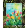 thumbnail image 3 of Tulips in Watercolor Garden Flag 11.25 in x 15.5 in, 3 of 5