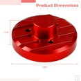 thumbnail image 4 of Jeep Antenna Base Cover, Red Aluminum Decorative Cap, Car Modification Accessory, Includes Allen Wrench and Screws, Fits Jeep Models, 4 of 5