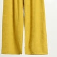 thumbnail image 2 of TaTaai Womens Plus Size Pants Elastic Drawstring Waist Twill Jacquard Straight Leg Solid Soft Breathable Casual Trousers Gift, 2 of 5