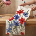 thumbnail image 4 of Nkmbld 4th of July Table Runner Decorations, Linen Patriotic Tablecloth USA Flag Stars Pattern Table Cover Vintage Kitchen Dining Home Party Decor, 4 of 8