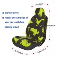 thumbnail image 3 of Honeii Cute Cartoon Dinosaurs Print Car Seat Cover,Car Interior Covers,Universal Fit Seat Protector, Compatible with Most Cars, SUVs, Trucks, and Vans, 3 of 5