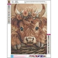 thumbnail image 3 of CSZPPQAF Diamond Art Painting Kits for Adults Cattle DIY Full Round 5D Diamond Drill Kit 11.8" × 15.8", 3 of 8