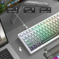 thumbnail image 2 of MageGee LIGHT100 Wireless Creamy Keyboard, Gasket Structure Hot Swappable, 2.4G/USB-C/BT5.0 8000mAh, 2 of 9