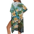 thumbnail image 5 of HELLHERO High Quality Fabrics Swim Coverup for Poolside Casual Loose Long Frangipani, 5 of 6
