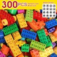 thumbnail image 1 of Juguetes de ladrillos de gran tamaño para niños  bloques de colores a granel  placas Base compatibles con bloques de marca  juguetes educativos para niños  50-300 piezas, 1 of 7