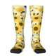 thumbnail image 1 of Fotbe Navy Blue Leaf Sunflower Calcetas Divertidas Estampadas para Hombre y Mujer, Calcetas de Algodón hasta la Rodilla para Caminar, Correr, Enfermería y Embarazo, 1 of 6