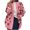 DT--Pink, variant on DailyTrove Women's Leaf Print Cardigan, Casual Brunch & Weekend Wear, Soft Cotton Blend, Plus Size Friendly