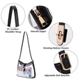 thumbnail image 5 of FALAN MULE Clear Crossbody Bag for Women, Small Transparent Shoulder Purse for Concerts and Sports Events, 5 of 7