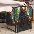 thumbnail image 7 of Gaeub Maple Meditating Bear Print 2 Slice Toaster Cover, Toaster Bags,Small Appliance Toaster Cover for Kitchen,Toaster Oven Dustproof Cover, 7 of 7