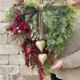 thumbnail image 4 of Farmhouse Style Valentine's Day Heart Wreath,Rustic Multicolor Home Decor,Indoor Outdoor Hanging Decorative Accent,Romantic Gift for Couples Wedding Anniversary Front Door Wall Display-A, 4 of 7