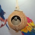thumbnail image 3 of Flmtop Natural Coconut Shell Parrot Bird Pet Nest Hanging Summer Bed Cage Decoration, 3 of 9