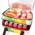 thumbnail image 5 of Bowling Double Layered Insulated Lunch Bag with Two Compartments, Large Capacity, Hand-Held, 7.1x11.4x16.1 Inches, 5 of 6