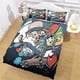 thumbnail image 3 of Toystoory Juego de cama de 3 piezas, funda de edredón de microfibra con fundas de almohada, dibujos animados para niños, tema deportivo, juegos de cama Juegos de cama LYCLB210925028 M Toystoory HA012073-05, 3 of 6