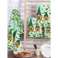 thumbnail image 2 of Happy St. Patrick's Day Kitchen Dish Towels for Drying Dishes Set of 3, Green Gnomes Lucky Leaves Clovers Waffle Weave Microfiber Hand Tea Bathroom Towels Quick Dry & Absorbent Towel 15.7x23.6, 2 of 7