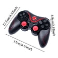 thumbnail image 2 of Controlador de juego inalámbrico, agarre ergonómico con diseño cómodo, modo inalámbrico y con cable, botones sensibles con joysticks suaves, accesorio para el hogar, dormitorio, adultos, amigos, 2 of 9