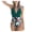 ☪325-B, variant on Women's Print Cut-Out Wave Hem One-Piece Swimsuit - Artistic Design for Unique Beach Style and Relaxed Water Activities