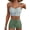 Green Striped, variant on Swimsuits for Women High Waisted Bikini Full Coverage Set Swim Shorts Sporty 2 Piece Drawstring Bathing Suit Beachwear