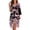Axolotl Cherry Blossom, variant on Rooster Chicken Pattern Nightgowns, Adjustable Belt 3/4 Sleeve Elastic Cloth Soft Lightweight Sleepwear for Women Sleeping and Spa