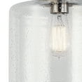 thumbnail image 3 of Kichler Winslow 8.5" 1 Light Brushed Nickel Semi-Flush Mount Light with Clear Seeded Glass, 3 of 9