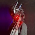 thumbnail image 1 of Casco Cyberpunk máscara Shinobi Robot máscara samurái Cosplay Techwear Cyber Punk casco de alta tecnología armadura juguete futurista con luz Led, 1 of 4