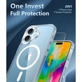 thumbnail image 4 of KOMI for Phone 16 Case: Clear Military Grade Drop Protection Anti Yellowing Slim Case - Rugged Shockproof Protective Transparent Cell Phone Cover Clear, 4 of 5