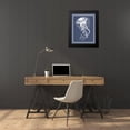 thumbnail image 4 of Fab Funky 20x24 Black Modern Framed Museum Art Print Titled - Mixed Nautical White on Indigo Blue e, 4 of 5