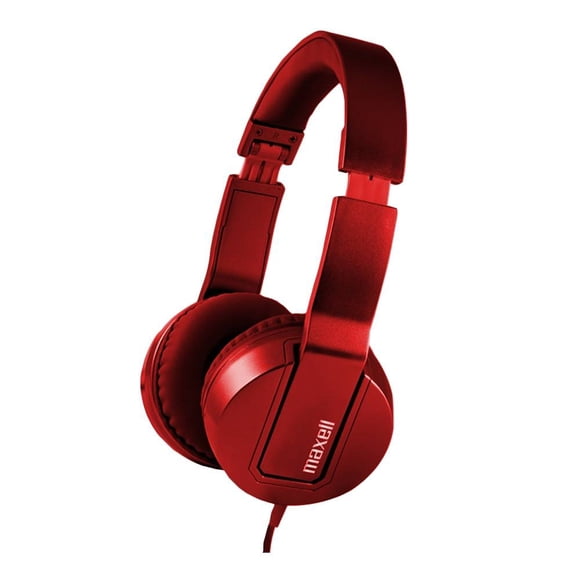 Audífonos On Ear Maxell Alámbricos Rojo
