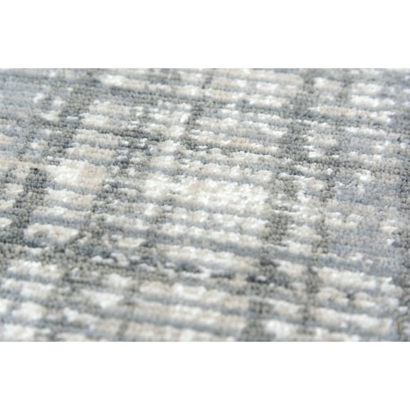 Alora Decor Aurora 10' x 13' Abstract Gray/Beige Hybrid Area Rug