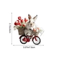thumbnail image 5 of Easter Acrylic Ornament Bunny Pendant Hanging Decor for Tree Spring Holiday Decoration Gift(A), 5 of 6