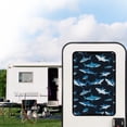 thumbnail image 2 of Psesaysky Sharks RV Door Window Shade for Total UV Protection, Half-Fold Design Window Sunshade Blinds for Camper Windows Travel Trailer Camping Accessories 17.3" x 26", 2 of 7