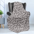 thumbnail image 4 of Pine Cone Soft Flannel Fleece Blanket, Earth Tones Inspired Fir Cones with Twigs and Spruce Christmas Pattern, Cozy Plush for Indoor and Outdoor Use, 60" x 80", Warm Taupe Dark Brown, by Ambesonne, 4 of 5
