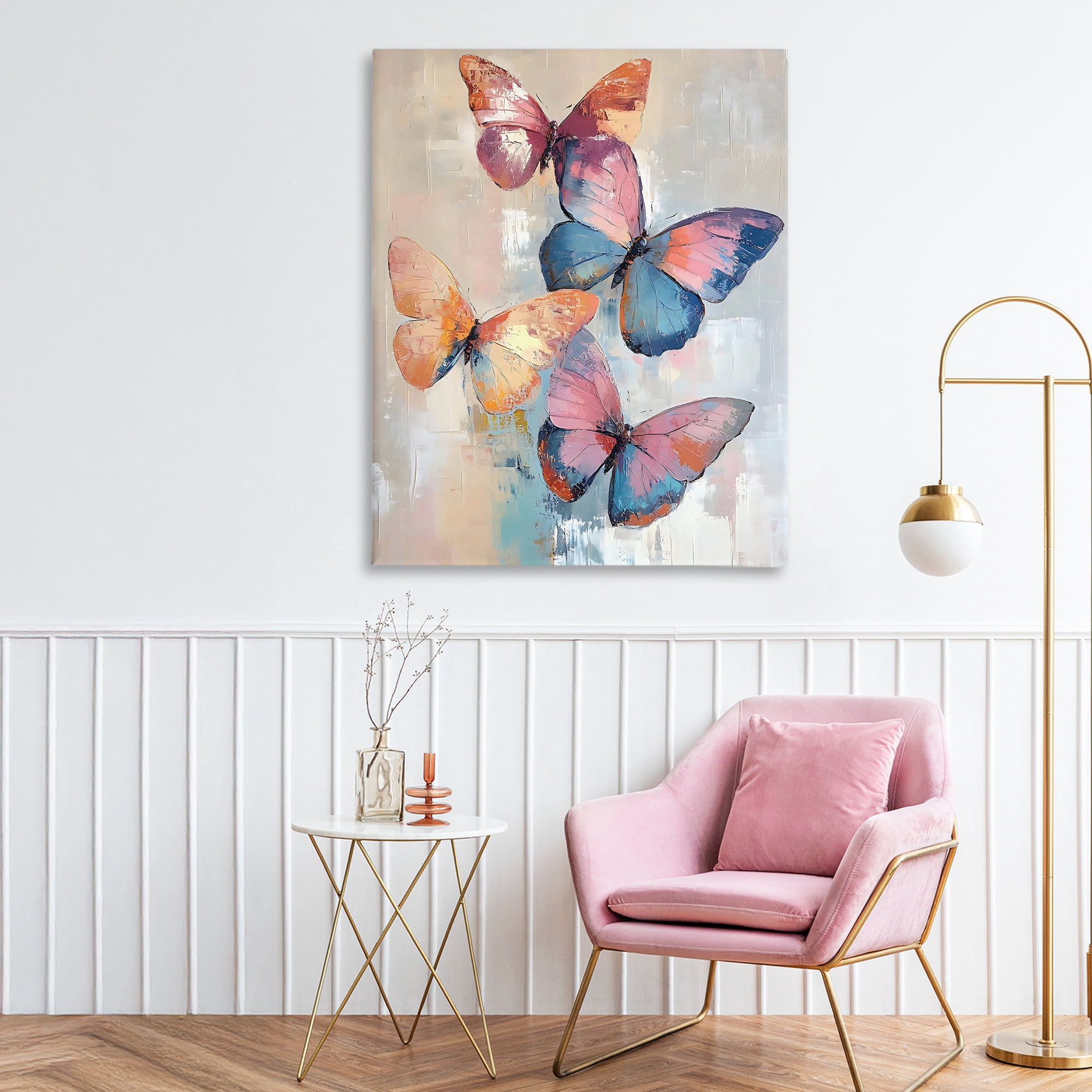 Stupell Industries Butterfly Beauty Abstraction Canvas Wall Art, design by Creative Studio