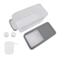 thumbnail image 1 of Kitchen Food Container, Sealed 10kg Food Grade PP Rice Storage Box Transparent  For Restaurant Grey, 1 of 8
