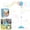 Battery Only-Blue, variant on Bubble Machine Automatic Outdoor Bubble Maker with Light and Music, Adjustable Standing Bubble Blower 20 to 46.9 In for Parties, Backyard, Lawn, Garden, Optional Rechargeable Remote Control Version