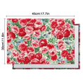 thumbnail image 5 of Pioneer Flower Floral Print Pattern Summer Placemats Table Placemats Set Of 6-Linen Kitchen Washable Placemats Table Mats 12x18 Inch Non-Slip Heat Resistant, 5 of 5