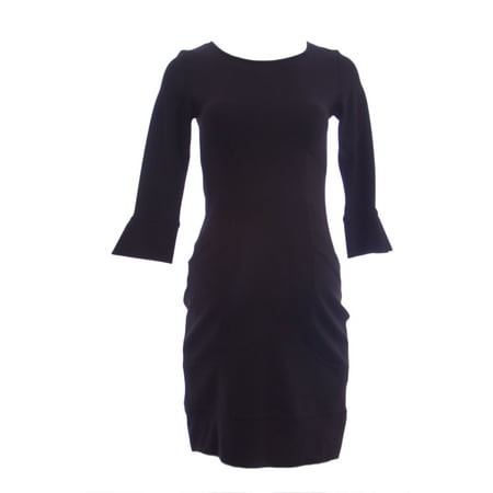 

OLIAN Maternity Women s Lined Bodice 3/4 Sleeve Pullover Dress