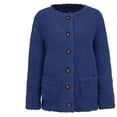 thumbnail image 2 of Solid Color Plush Sweater for Womens Plus Size Coat Pockets Outerwear Buttons Cardigan, 2 of 7