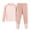 Pink, variant on UQJfacai Boys Thermal Underwear Sets Color Block Raglan Crewneck Long Sleeve Top Bottoms Warm Winter Fleece Lined Two Piece Outfits 2-17 Years