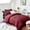 Burgundy, variant on 7-Piece Queen Dark Grey Seersucker Comforter Set, All Season Luxury Bedding with Sheets, Pillowcases & Shams