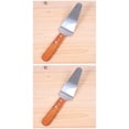 thumbnail image 1 of maskred Stainless Steel Pizza Dividing Spatula Slicer Home Wood Handle Spade Cake Serving Lifting Tool Kitchen Accessory 2Set, 1 of 6