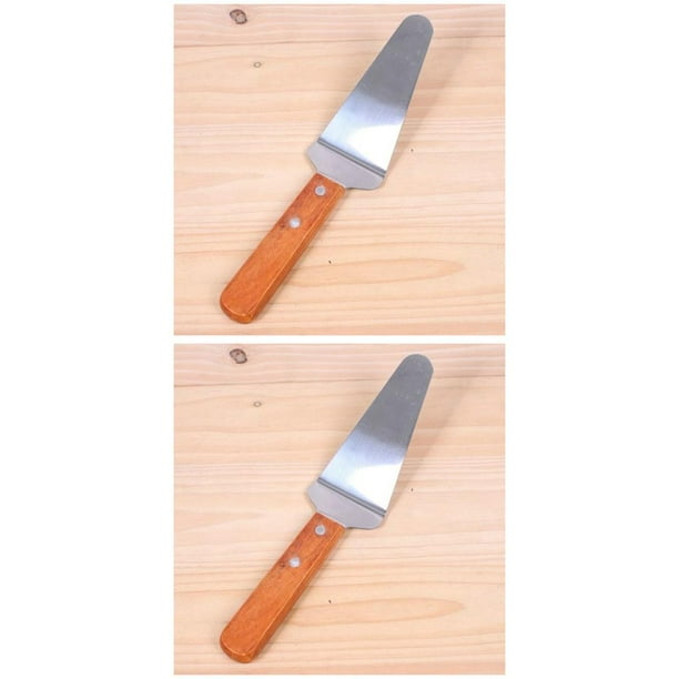 Injueey Espátula para dividir Pizza, rebanadora, pala para el hogar, herramienta para servir pasteles, utensilios de cocina, utensilios de 2piezas